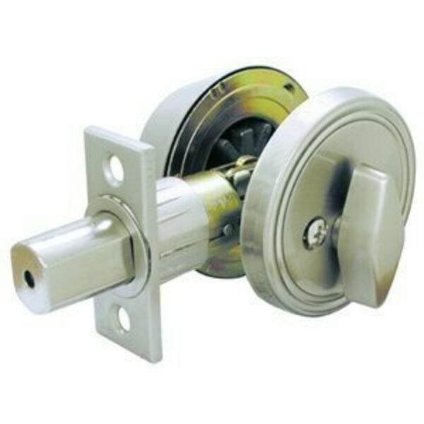 Ultra Hardware Satin Nickel Standard Duty Single Cylinder Deadbolt 43625